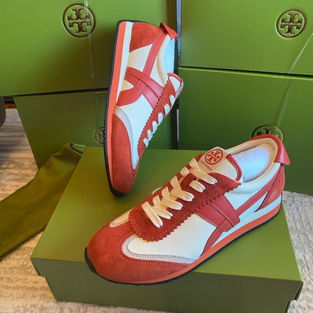 Tory Burch Women’s Hank Sneaker Nylon/ Suede Sneakers